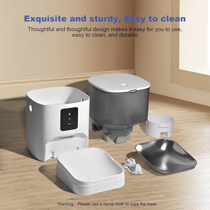 2.4G WiFi Automatic Cat Feeder, 4L Food Dispenser - Image 4