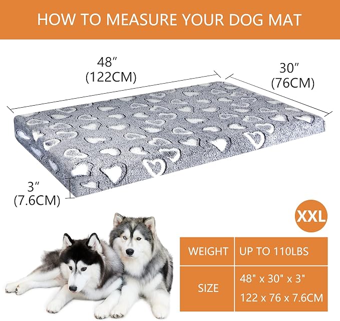VANKEAN Dog Crate Mat Reversible Cool and Warm, Stylish Dog Bed - Image 2
