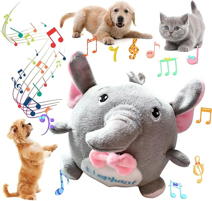 Interactive Dog Toys, Active Moving Pet Plush Toy by Geojec