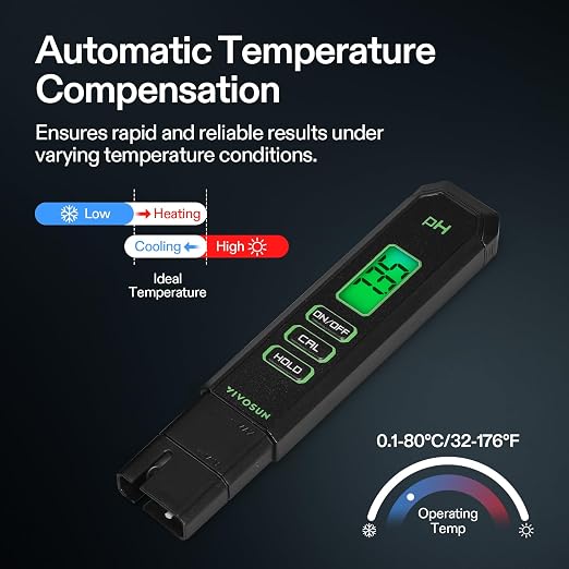 VIVOSUN Digital pH Meter, 0.01pH High Accuracy Pen Type pH Tester - Image 3