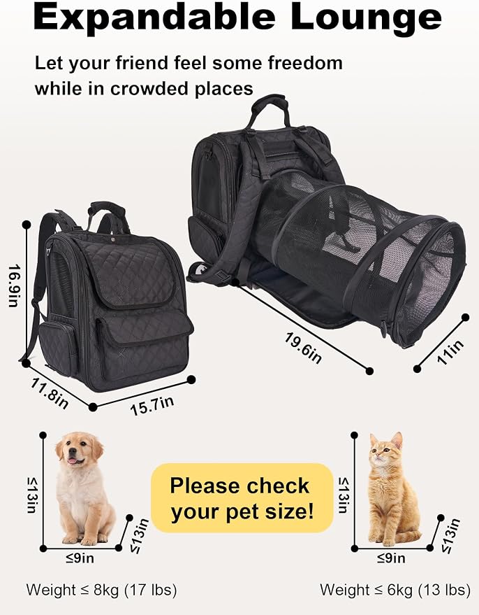 Dog Travel Backpack with Expandable Tunnel - Image 5