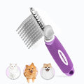 Dematting Undercoat Rake Comb for Dogs & Cats by Unknown
