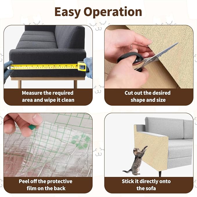 Cat Scratching Mat, Furniture Protector, DIY Cats Scratch Mat - Image 6