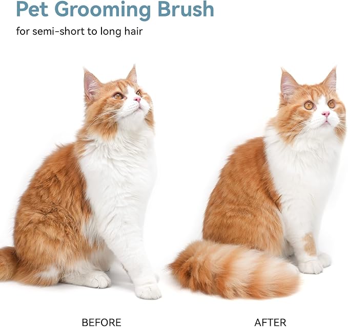 Aumuca Skin Friendly Self-Cleaning Slicker Brush - Image 8