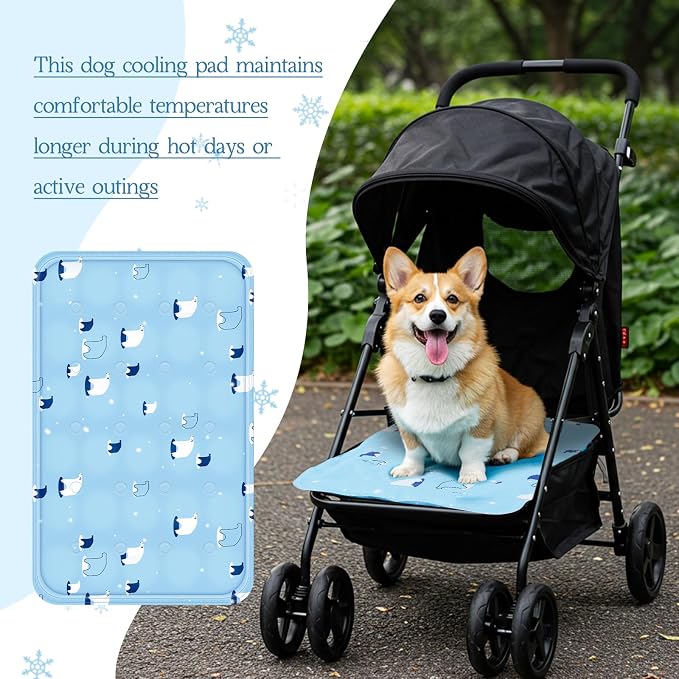 Nuanchu Dog Stroller Cooling Mat Waterproof Outdoor Pet Cooling Mat Washable - Image 5