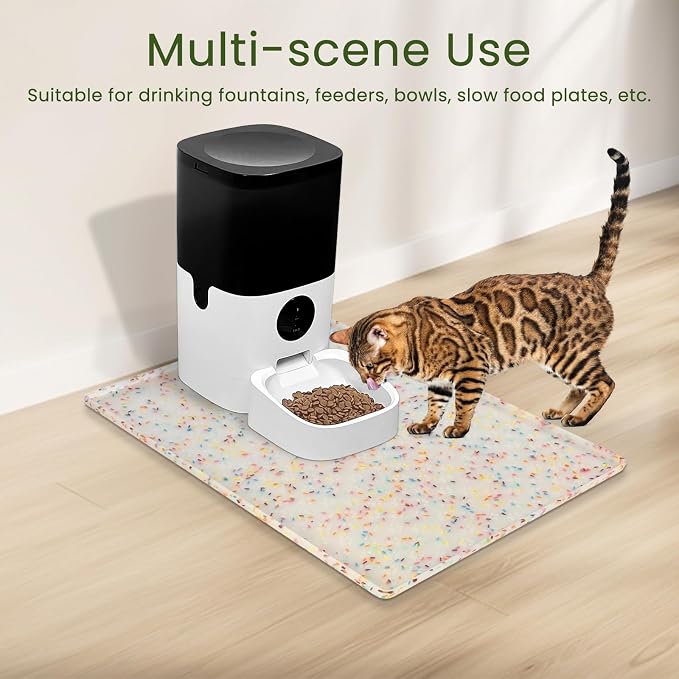 Ptlom Dog Food Mat Anti-Slip Dog Bowl Mats - Image 7