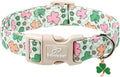 St Patricks Day Dog Collar for Large Dogs by Babolepet
