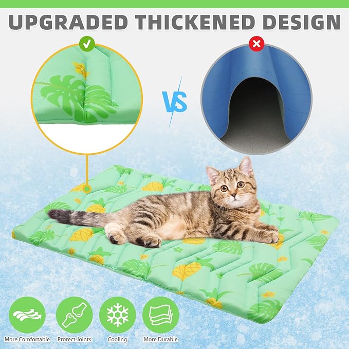 KOOLTAIL Dog Cooling Mat, Upgraded Two Sided Cooling Pad - Image 4