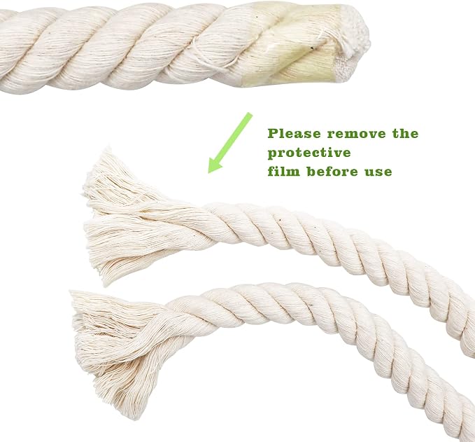 78.7 Inches Cotton Climbing Rope Toy, Lengthen and Bold Bird Ladder Bridge - Image 3