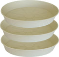 3 Pack of 20 22 inch Plant Saucer, 3.6" Depth Tray, Large Deep Garden Plastic by Bleuhome