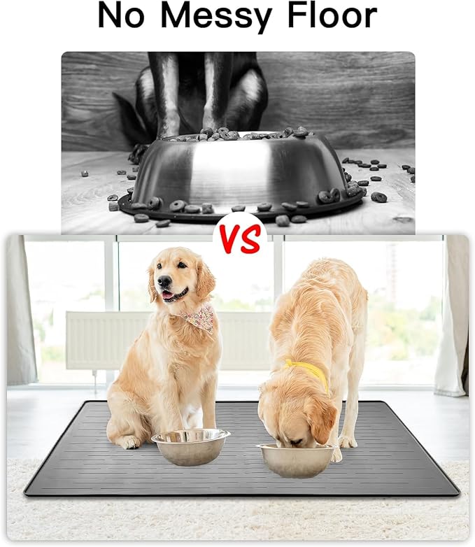 XXXL Pet Food Mat, Nonslip Pet Feeding Mats - Image 5