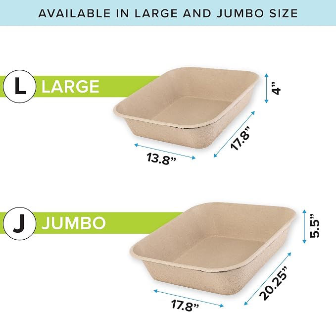 Kitty Sift Disposable Cat Litter Box Large, Durable Portable - Image 2