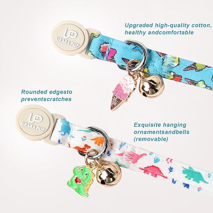 Cat Collar, Cat Collar with Bell, - Image 3