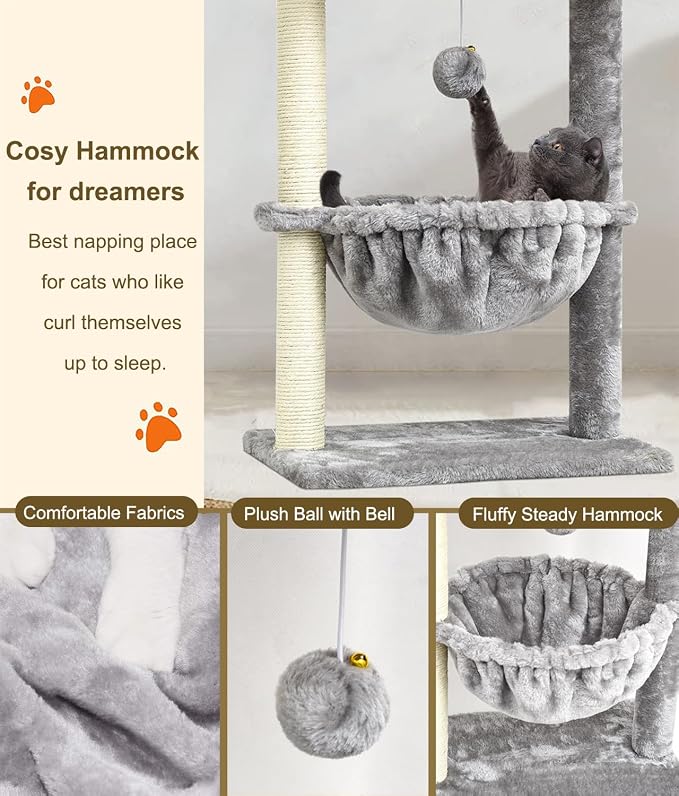 SYANDLVY Small Cat Tree for Indoor Cats, Activity Cat Tower - Image 4