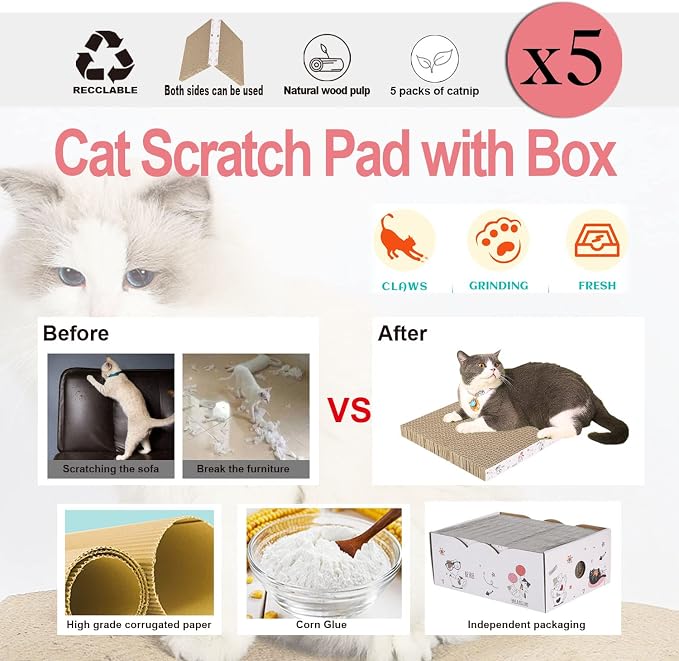5 Packs in 1 Cat Scratch Pad - Image 6