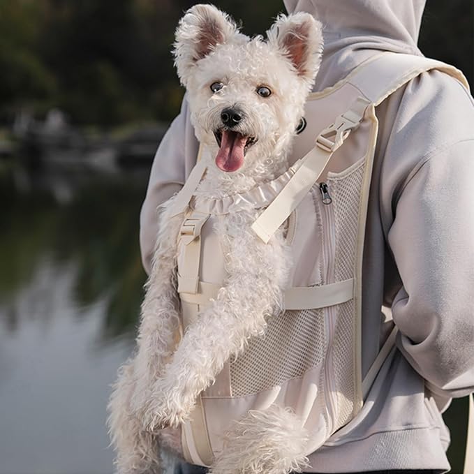 Dog Front Carrier Backpacks for Small Dogs, Legs Out Pet Carrier Sling Backpack - Image 6