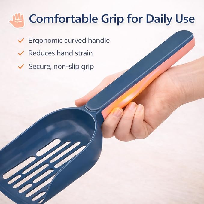 Cat Poop Scooper Cleaning Shovel, Plastic Candy Color Shovel, Ergonomic Pet - Image 4