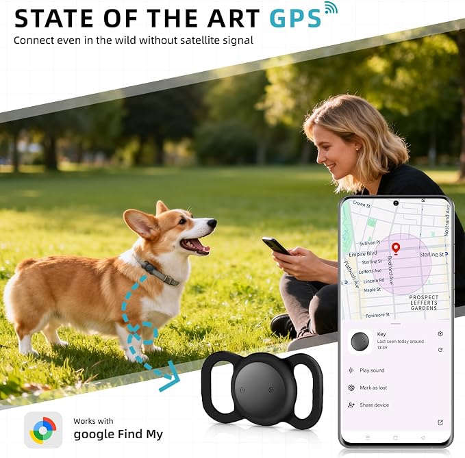 Android GPS Dog Collar, Mini Dog GPS Tracker, Smart Pet Activity Tracker - Image 2