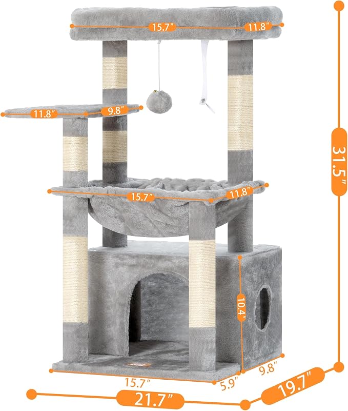 Heybly Cat Tree, Kitten Tower - Image 6