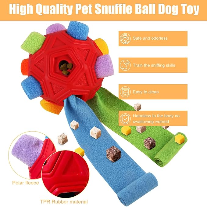 Dog Snuffle Ball-Interactive Puzzle Dog Toys Encourage Natural Foraging Skills - Image 2
