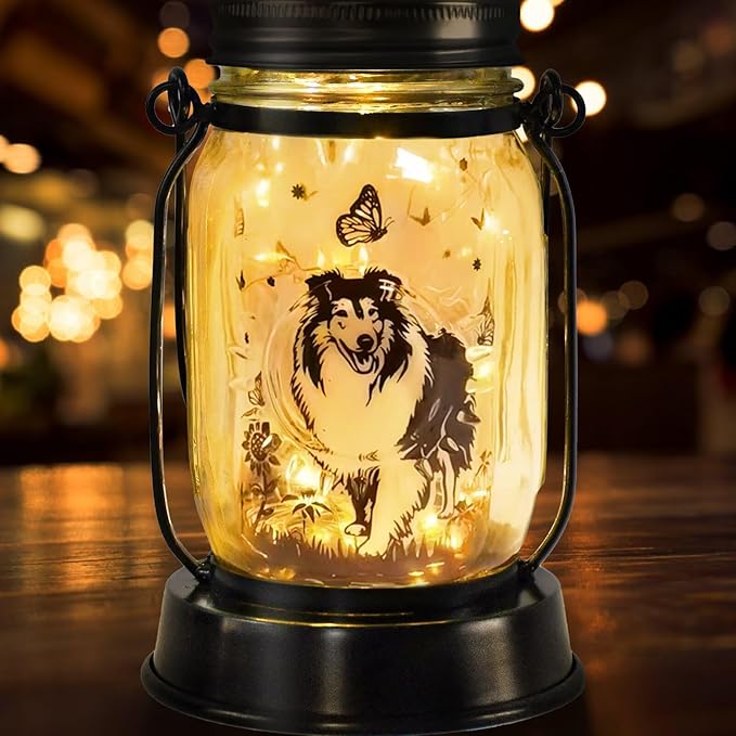 kyoryuger Sheltie Gifts for Women/Men Sheltie Solar Lanterns Dog Mom Birthday by kyoryuger