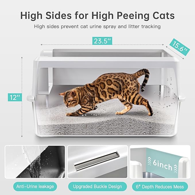 Stainless Steel Cat Litter Box - Image 4