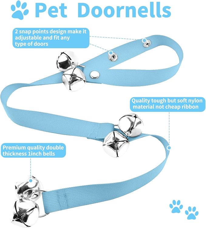 2 Pack Dog Doorbells, Pet Training Bells - Image 2