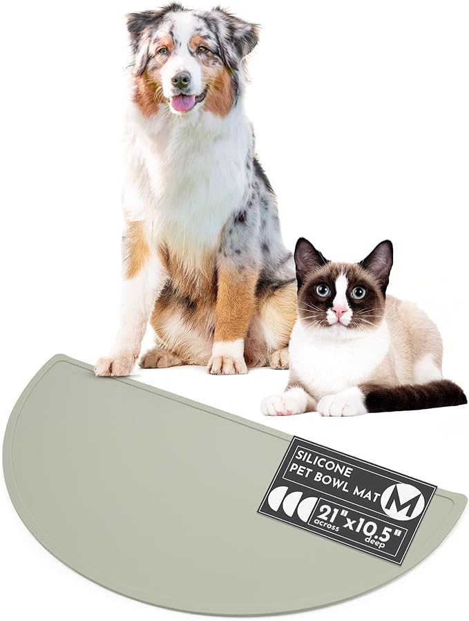 Should We Go - Waterproof Silicone Pet Food Mat - Non-Slip, Spill-Proof Feeding by ShouldWeGo