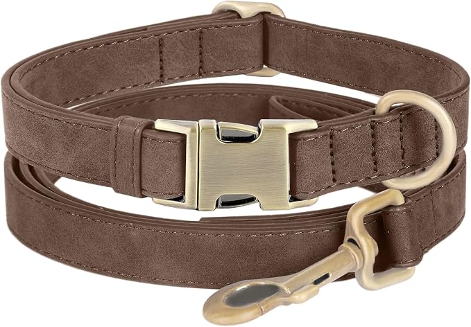 Genuine Leather Dog Collar by HOME