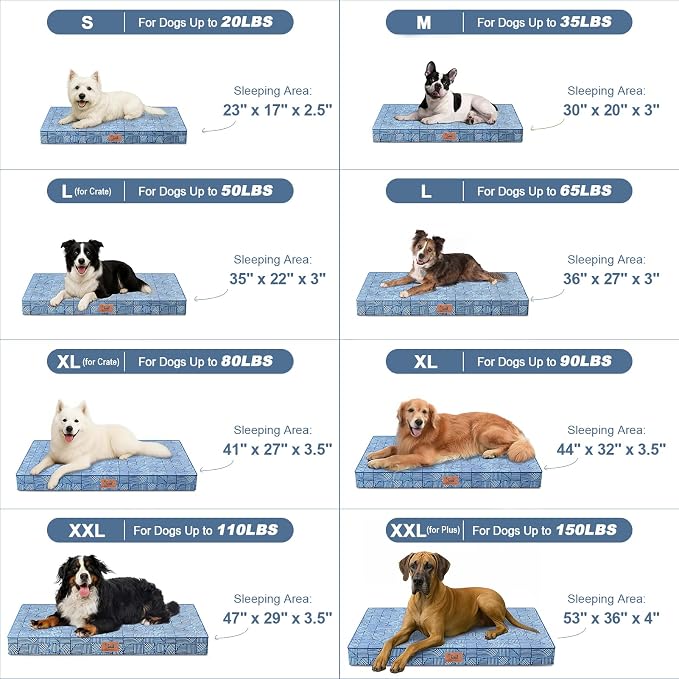 Outdoor Orthopedic Dog Bed for Extra Large Dogs, XL Waterproof Flat Pet Bed - Image 5