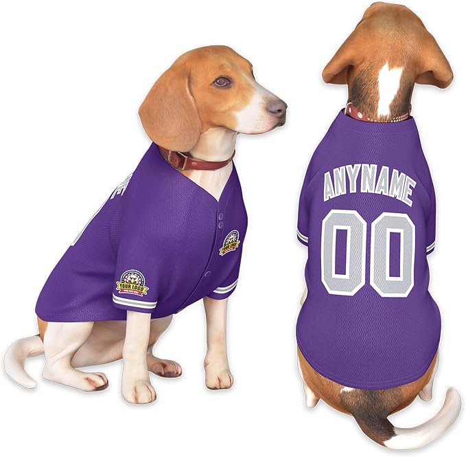 Custom Dog Baseball Jersey by KXK