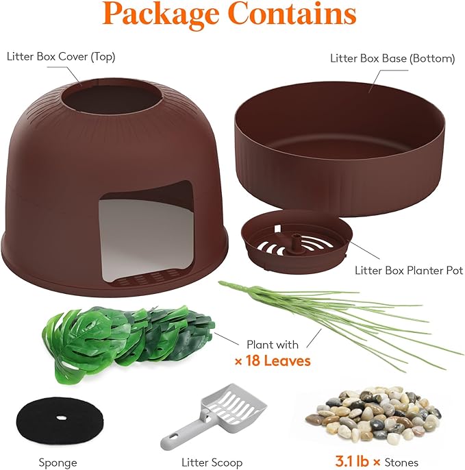 Lifewit Cat Litter Box, Hidden Enclosure Litter Tray - Image 8
