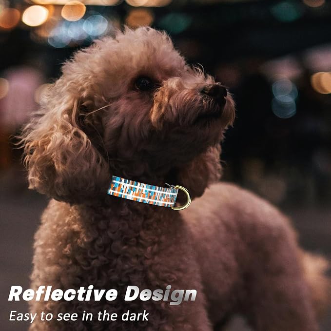 Reflective Dog Collar for Extra Small Dogs, Cute Boho Adjustable Heavy-Duty - Image 3