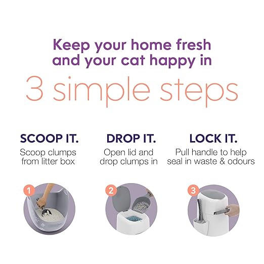 Litter Genie Style Pail Cat Litter Box Waste Disposal System - Image 5
