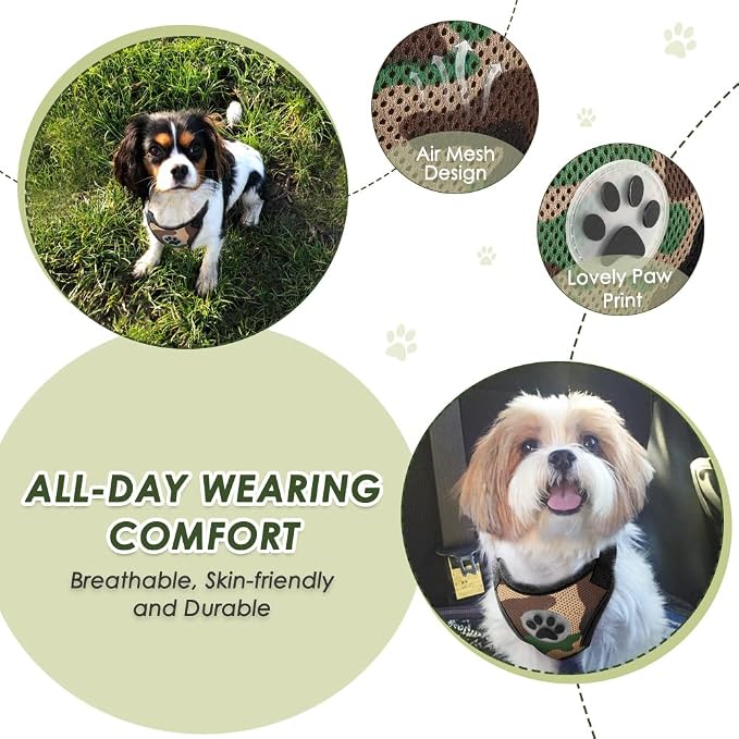 SlowTon Dog Seat Belt Harness for Car, Dog Car Harness Adjustable Mesh - Image 3