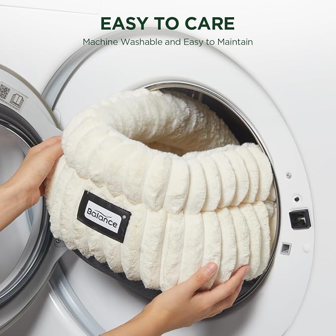 BALANCE Cat Bed Kitten Bed, Washable Round Cat Beds - Image 7