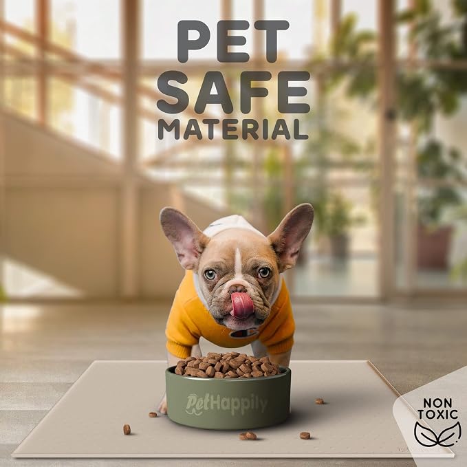 Dog Food Mat - 28x18 Raised Edges Dogs Mat - Image 3