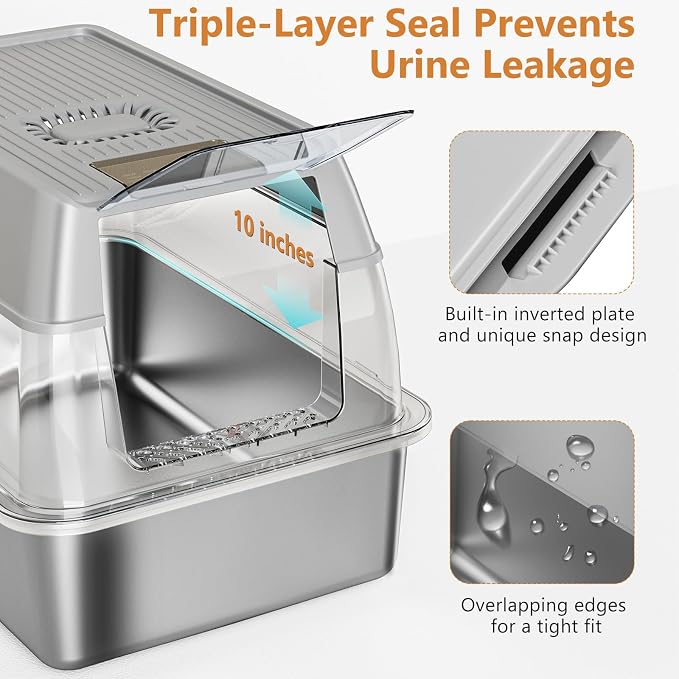 Stainless Steel Cat Litter Box - Image 2