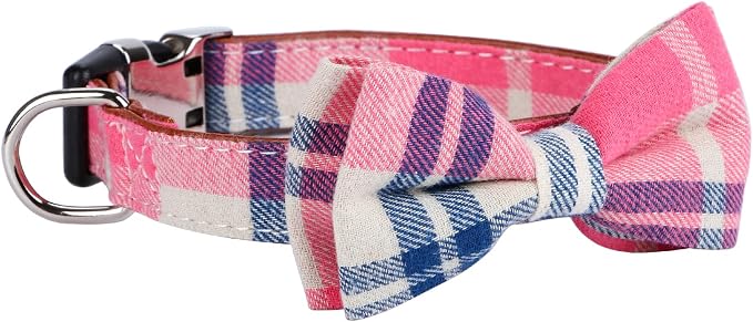 Faleela Soft &Comfy Bowtie Dog Collar, Detachable and Adjustable Bow Tie Collar - Image 3