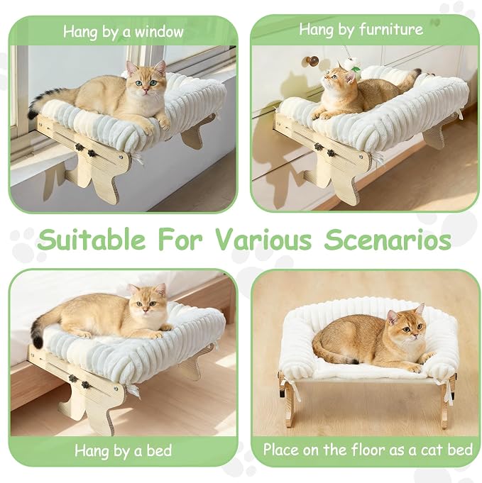cat Window Perch for Indoor Cats Large Window Hammock - Image 5