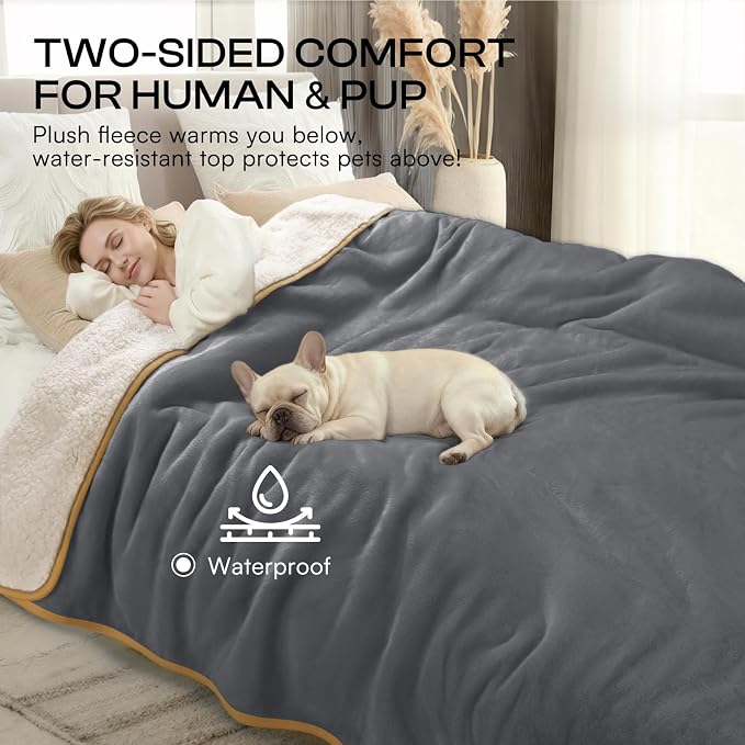 Luciphia Waterproof Pet Blanket, Liquid Pee Proof Dog Blanket - Image 5