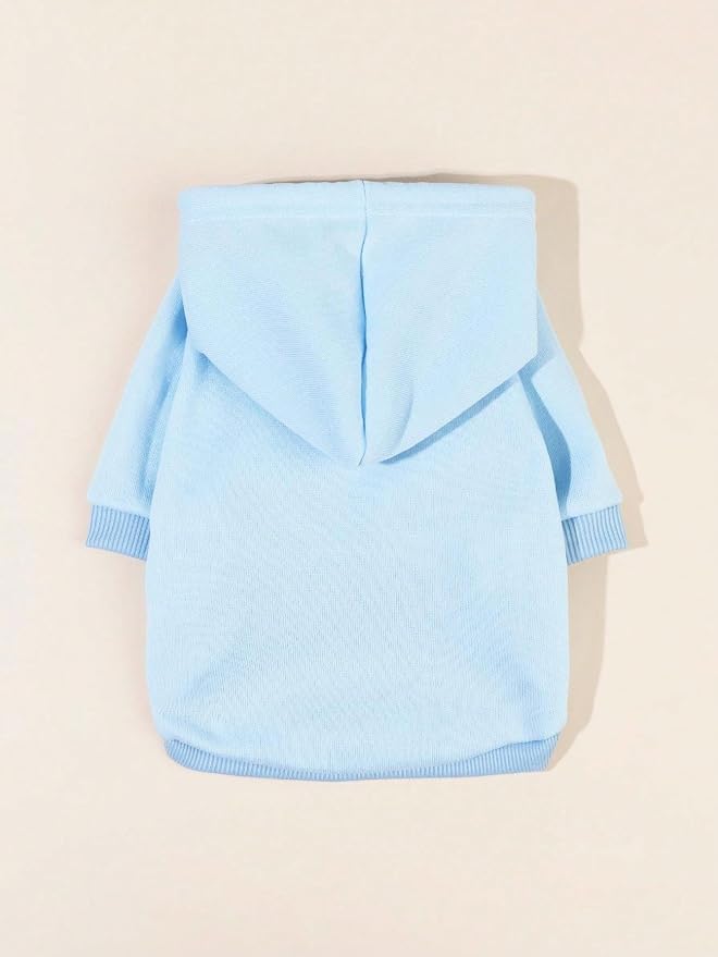 QWINEE Basic Dog Hoodie Sweatshirt Puppy Sweater Warm Cat Costumes Pet Clothes - Image 5