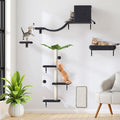 5-in-1 Cat Wall Shelves for 16 Inch Drywall: Space-Saving Wall Mounted Cat by ESOTTE