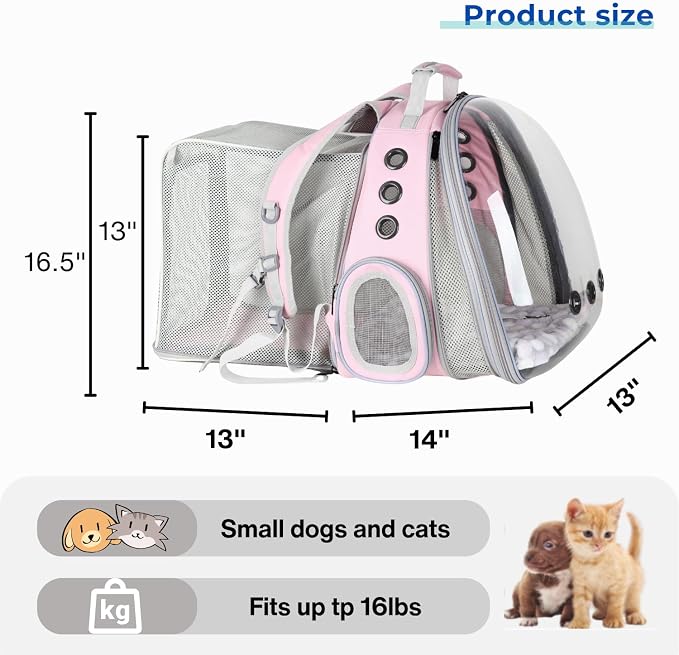 Lollimeow Expandable Cat Backpack Carrier - Image 5