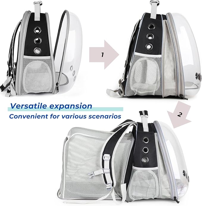 Lollimeow Expandable Cat Backpack Carrier - Image 2