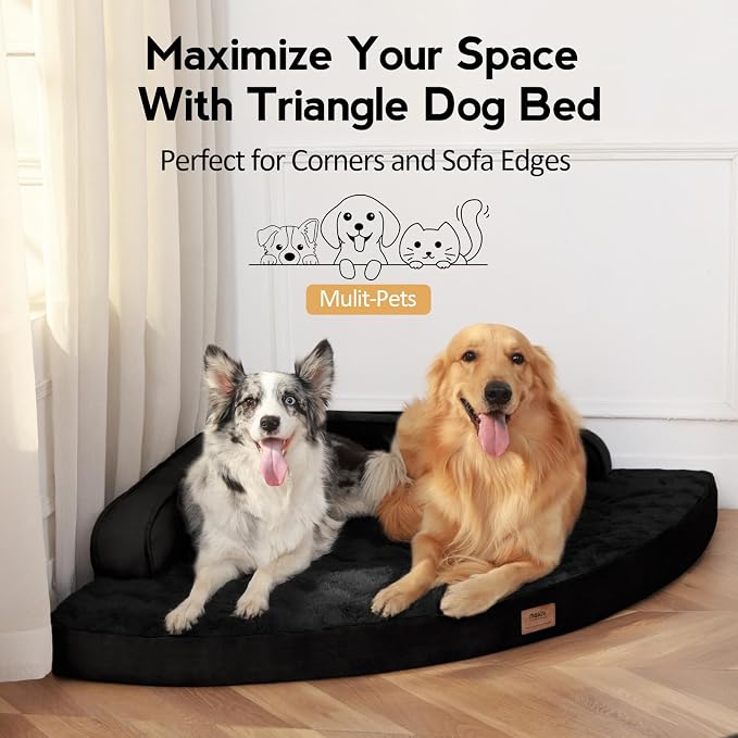 Large Orthopedic Dog Bed with Sides Big Dog Beds with Removable Washable Cover - Image 4
