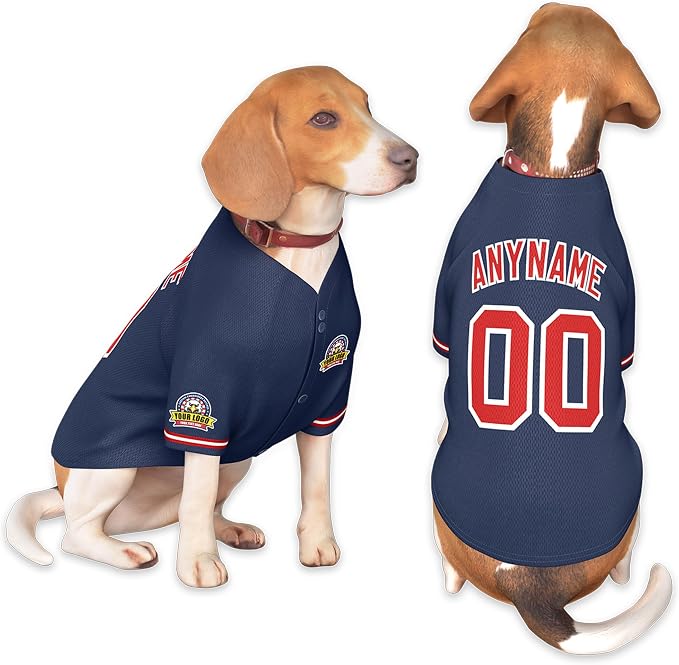 Custom Dog Baseball Jersey by KXK
