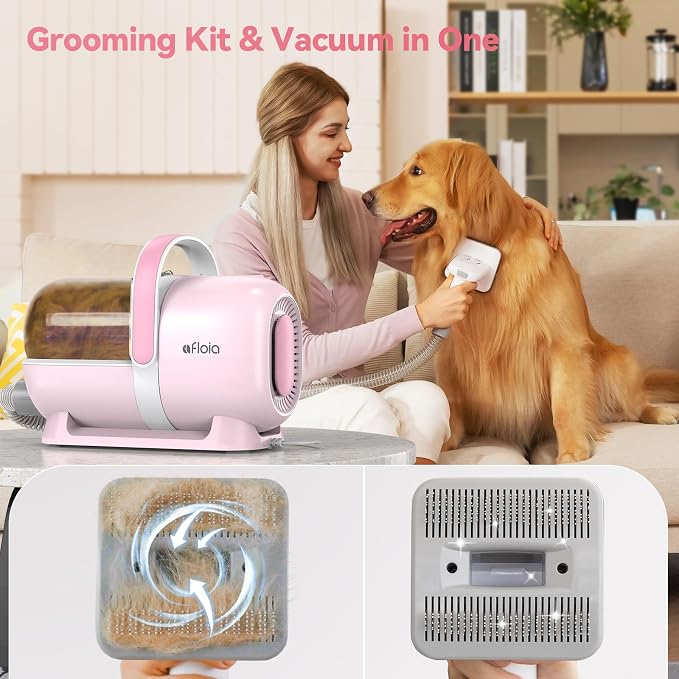 Afloia 6-in-1 Dog Grooming Kit, Pet Grooming Vacuum - Image 2