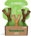 Small 3-Pack, Benebone Wishbone Durable Dog Chew Toy by Benebone