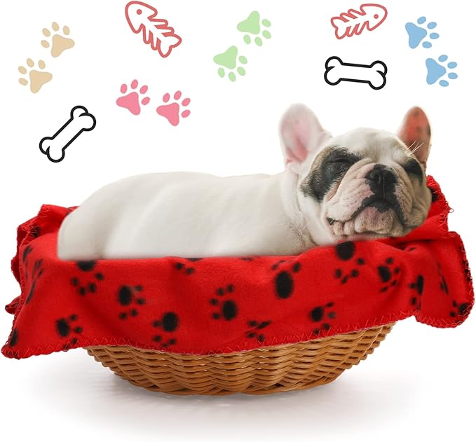 Yesland 20 Styles Dog Cat Fleece Blankets Puppy Blanket, 23.6 X 27.6 Inch Small - Image 6